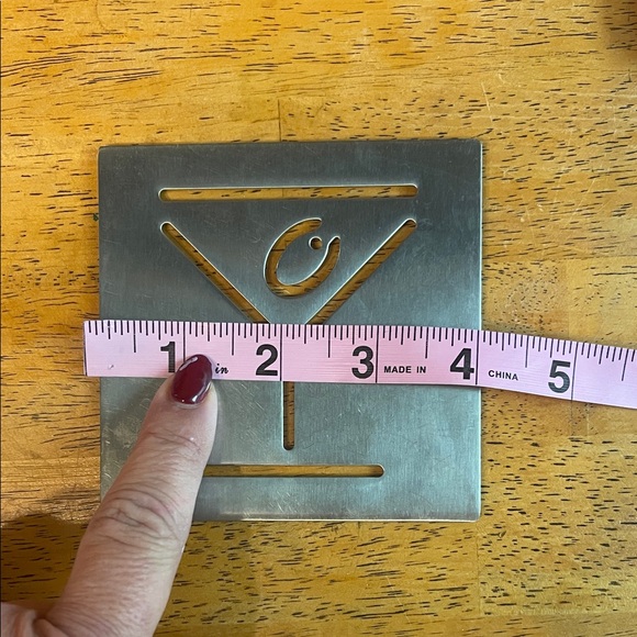 4 Metal Coaster Set - Picture 7 of 7